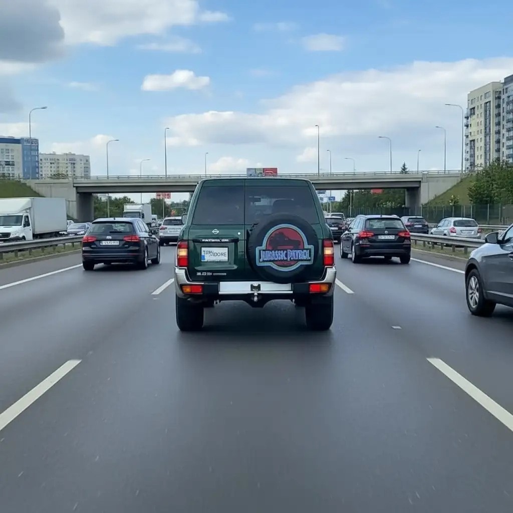 Jurassic Patrol Spare Wheel Tire Cover